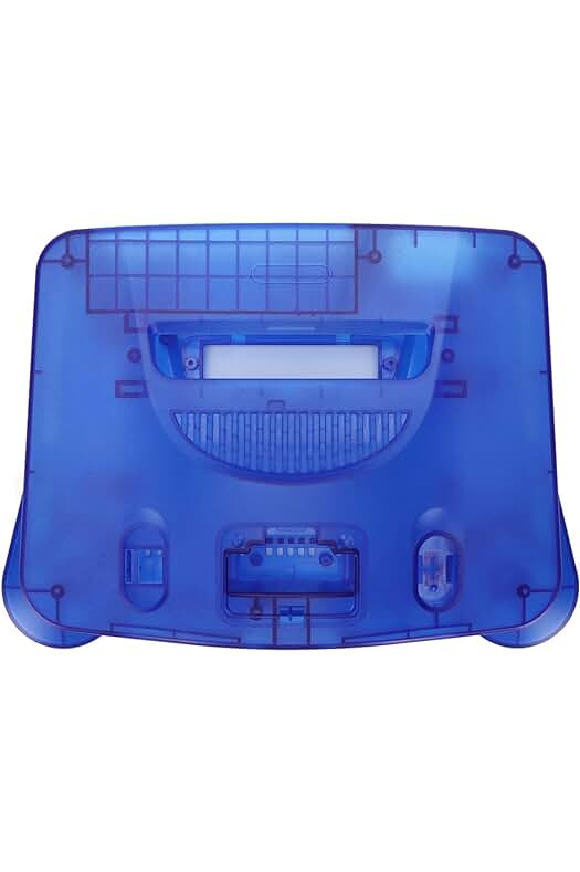 Estuche Retro para Consola de Videojuegos N64, Azul Translúcido, Compatible con Todas las Regiones