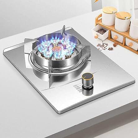 Estufa de Gas Profesional con Quemador Dual LPG y Potencia de Fuego de 7.0KW.