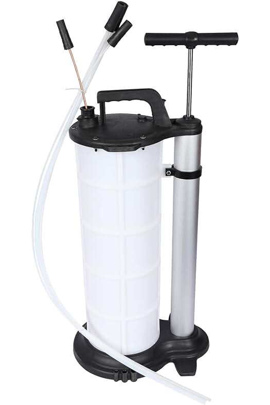 Extractor de líquidos manual con tanque de 9 litros: la mejor solución para succionar aceite y otros líquidos.