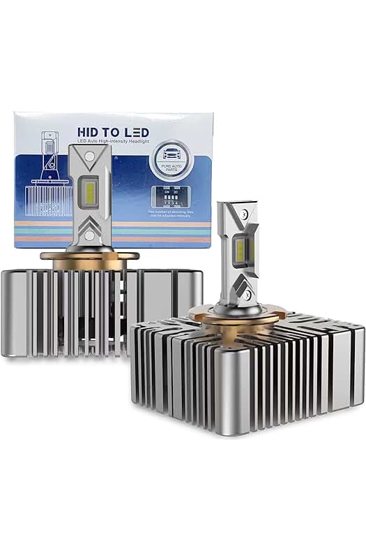 Faros LED D5s de alta potencia, 6000K blanco puro, 100W, 10000lm - Reemplazo HID xenon