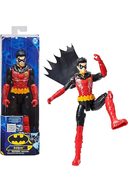 Figura Articulada Batman y Robin de DC Comics - Juguete de Colección para Niños.