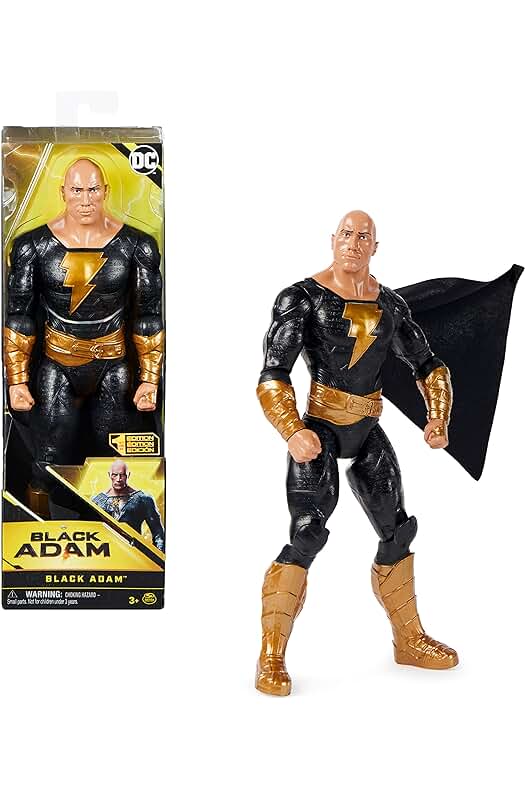 Figura de acción Black Adam de DC Comics, juguete coleccionable para niños y niñas.