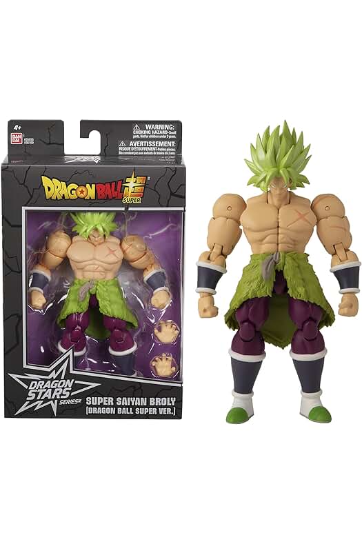 Figura de acción de Dragon Ball Super - S.S. BROLY: ¡Colecciona el poderoso Broly en su forma Super Saiyan!