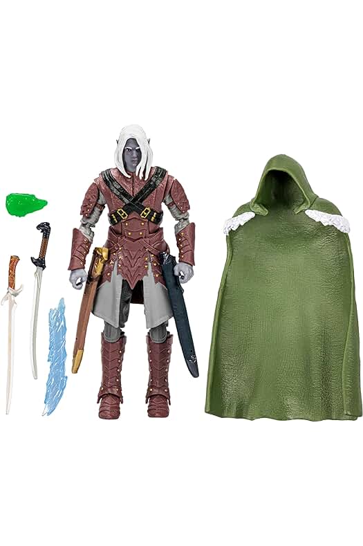 Figura de acción de Drizzt de 15 cm - Edición de lujo de Dungeons & Dragons.