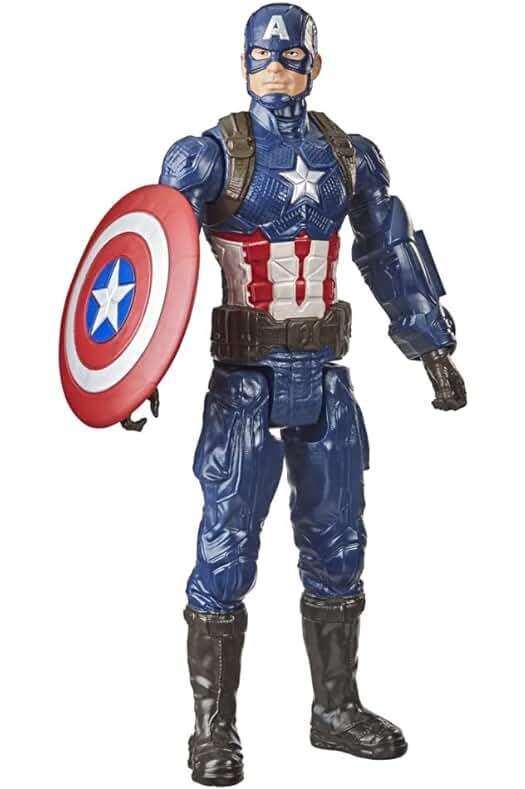 Figura de acción del Capitán América de 30 cm - Marvel Avengers, para niños de 4 años en adelante.