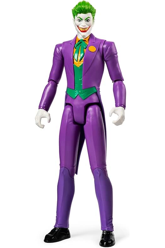 Figura de acción Joker de DC Comics - Muñeco articulado de 30 cm para niños de 3 años +