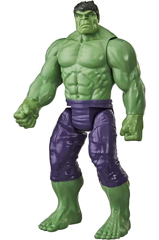 Figura de Hulk de los Avengers en edición Deluxe con color verde oliva estándar.