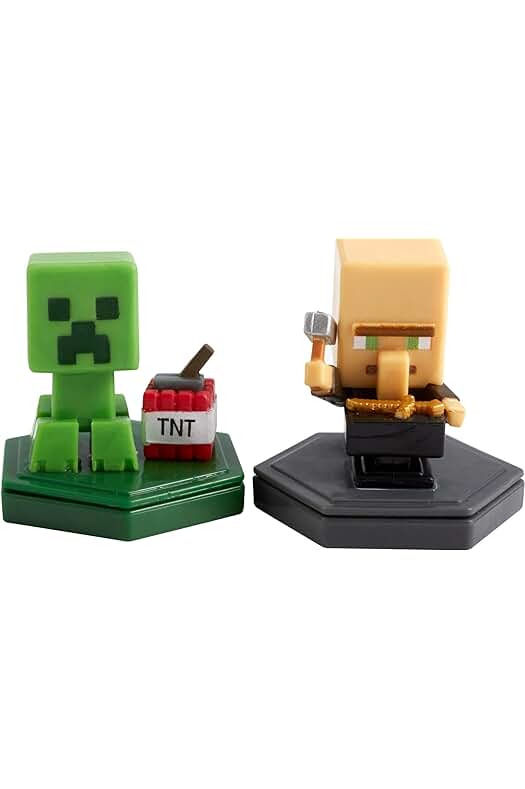 Figuras coleccionables de Minecraft Earth con tecnología NFC, ideal para jugar, comerciar y coleccionar.