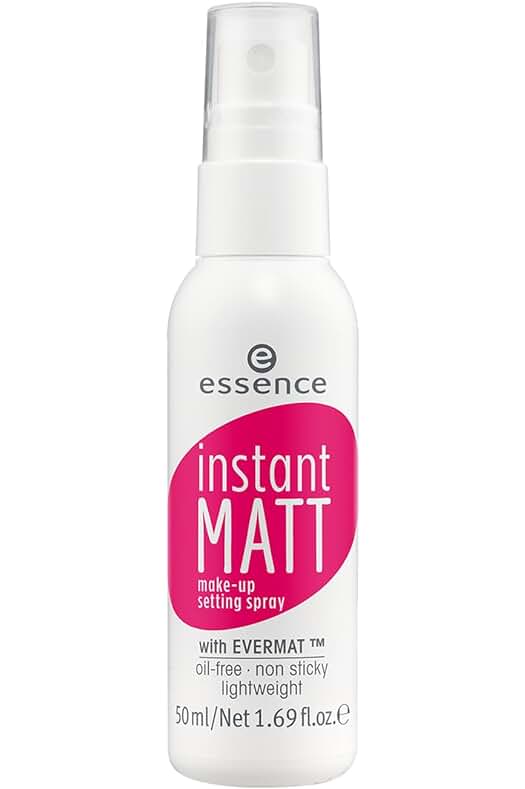Fijador de maquillaje mate en spray de essence, 50 ml (Paquete de 1)