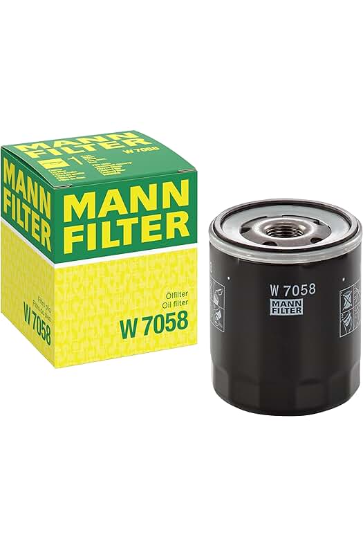Filtro de aceite para automóviles MANN-FILTER W 7058 - Rendimiento y calidad garantizados.