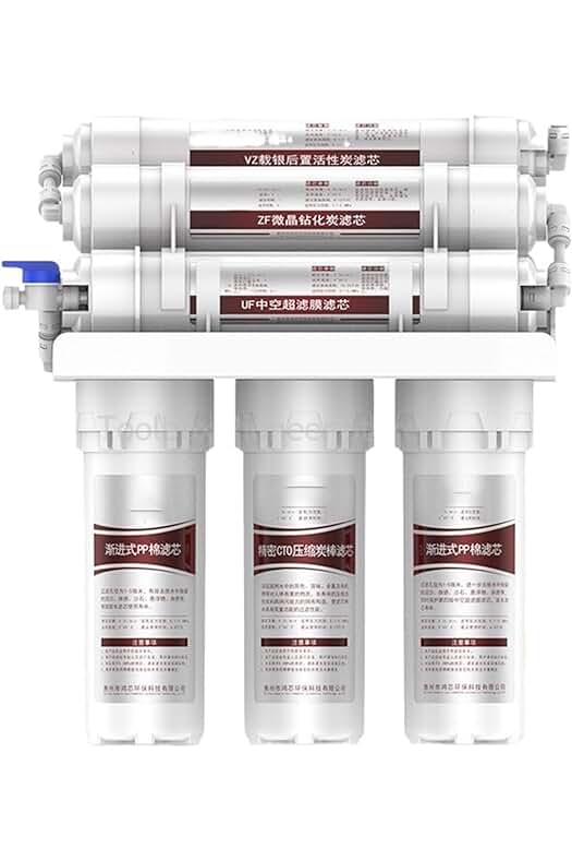 Filtro de agua doméstico de 6 etapas para purificar el agua del hogar.