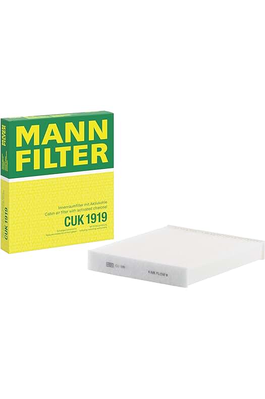 Filtro de habitáculo con carbón activo MANN-FILTER CUK 1919 para automóviles - ¡Mejora el aire!