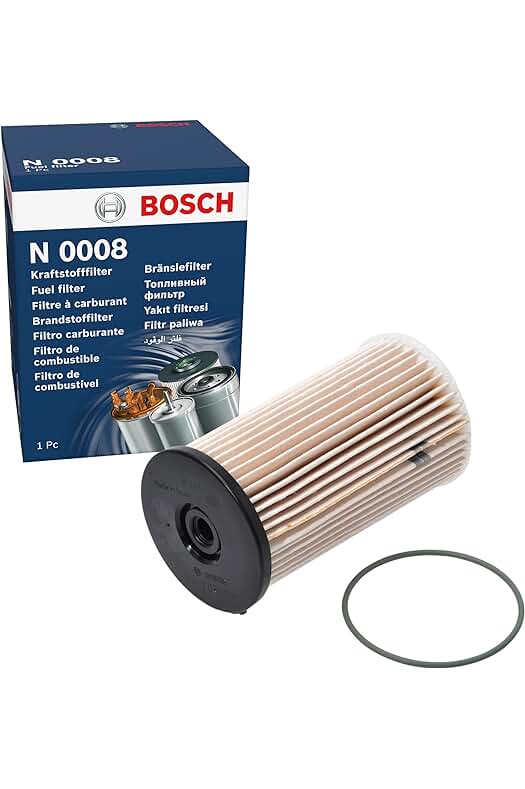 Filtro diésel Bosch N0008 para una óptima filtración en vehículos diésel.
