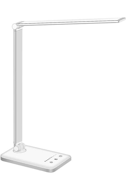 Flexo de Escritorio LED SLATOR: Cuidado Ocular, Puerto USB, 5 Modos, 10 Niveles de Brillo.