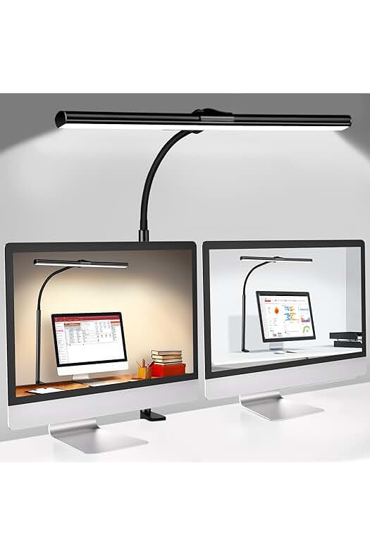 Flexo LED de Escritorio con Pinza - Lámpara Regulable para Trabajo y Estudio