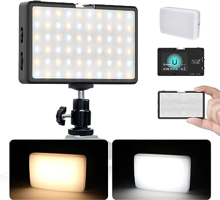 Foco LED Fotográfico: Moman ML8, Portátil, Regulable, con Función Power Bank y Difusor