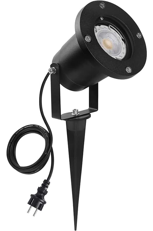 Foco Proyector LED para exteriores: Potente y resistente al agua, ilumina tu jardín con estilo.