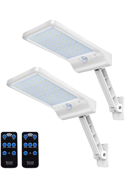 Foco Solar Exterior COLBOR: Potente Iluminación para Jardín con Sensor de Movimiento y Control Remoto