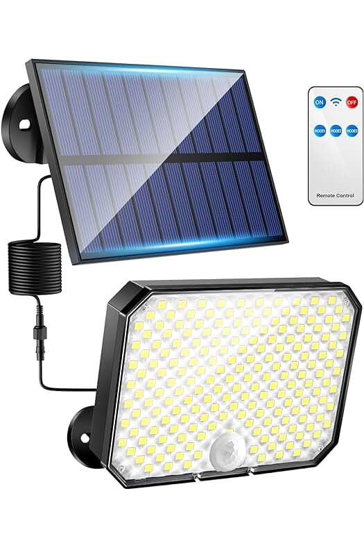 Foco Solar para Jardín con Control Remoto - Potente, Eficiente y Resistente al Agua.