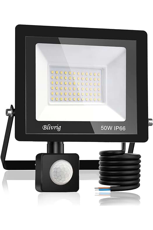 Focos LED Exterior: Iluminación de Seguridad Brillante para Garaje, Patio y Terraza
