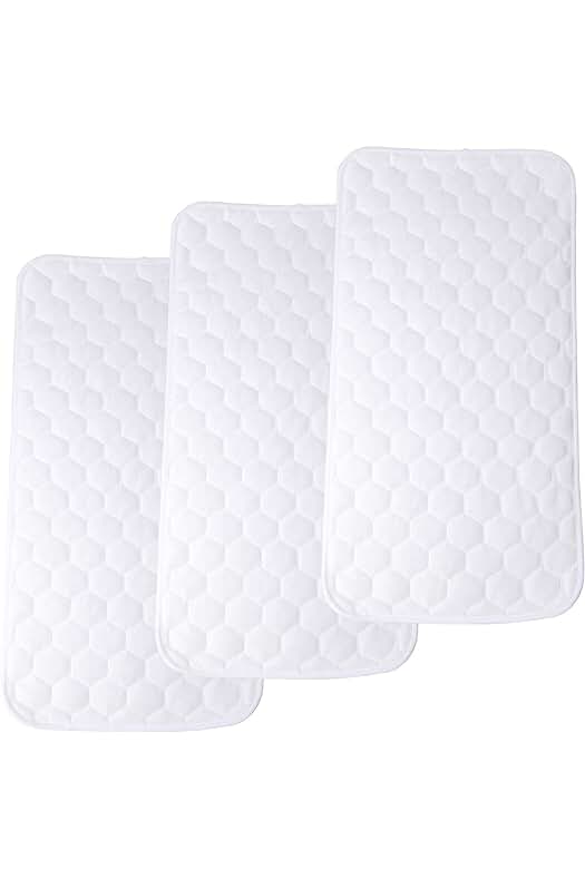 Forros de bambú impermeables para cambiar pañales: suaves, gruesos y portátiles.
