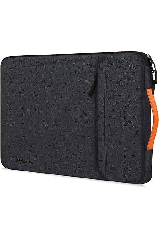 Funda para portátil de 15,6 con asa, resistente al agua y de alta capacidad.