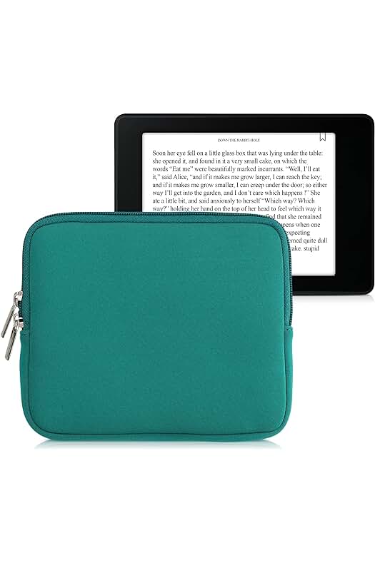 Funda Universal de Neopreno con Cierre de Cremallera para e-Book - Estuche en Petróleo.