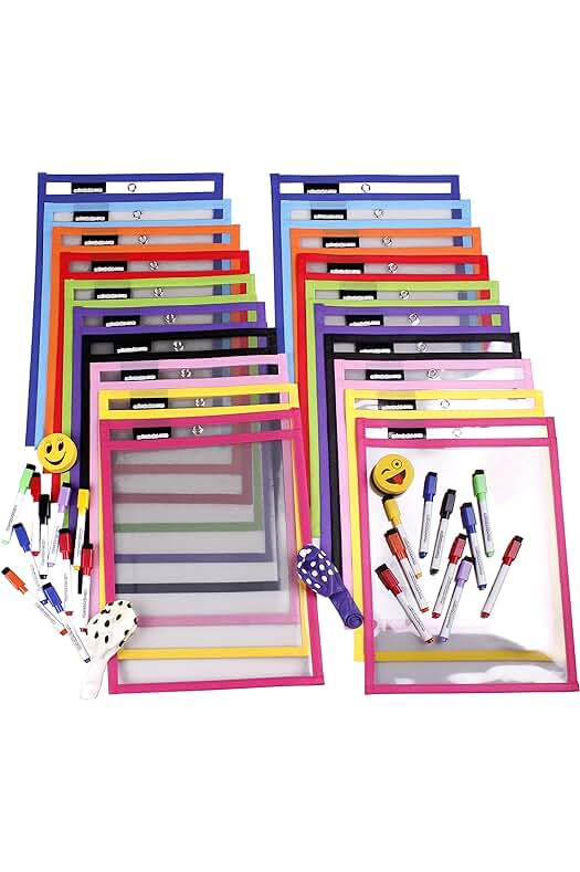 Fundas de plástico transparente para hojas tamaño A4 - Pack de 20 unidades.