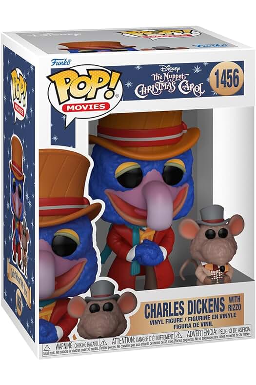 Funko Pop! The Muppet Christmas Carol - Gonzo with Rizzo - Figura de Vinilo Coleccionable