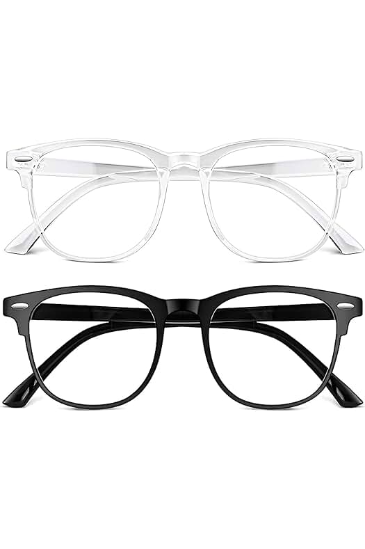 Gafas anti-luz azul para gaming y lectura, reducen fatiga visual y bloquean radiación electrónica.