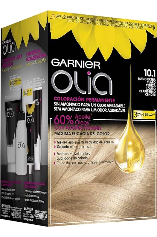Garnier Olia: Coloración Permanente Rubio Extra Claro - Tinte de Calidad Profesional