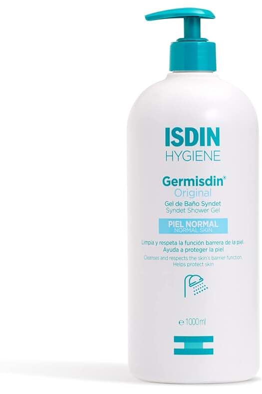 Gel de baño Germisdin Original: higiene corporal y manos, fórmula con agentes antisépticos, 1000 ml.
