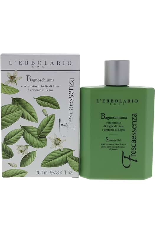 Gel de baño L´ERBOLARIO FRESCAESENCIA 250ml en envase de plástico.