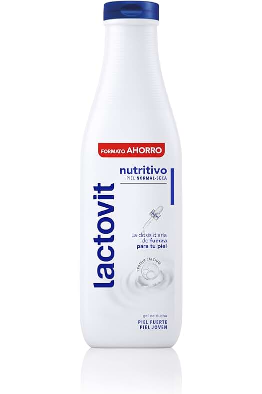 Gel de Ducha Hidratante Lactovit - Piel Nutrida y Joven, Textura Cremosa - 750 ml.