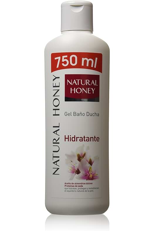 Gel de Ducha Hidratante Natural Honey con Aceite de Almendras 750ml