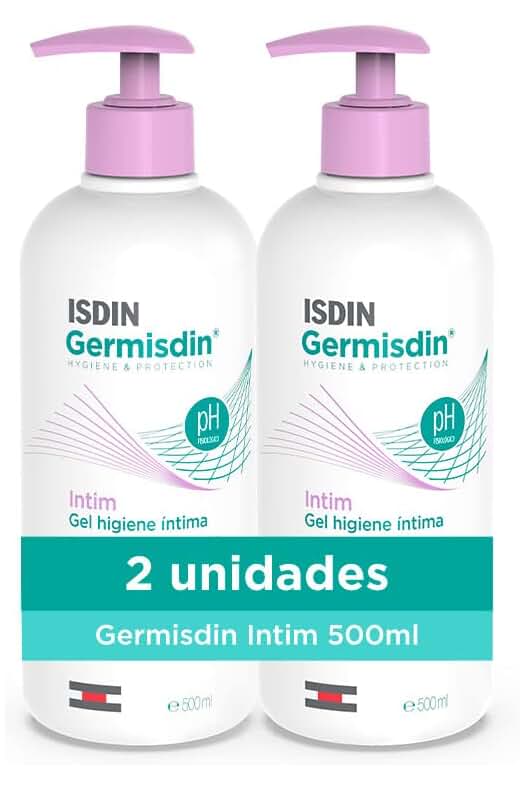 Gel de Higiene Íntima Diaria ISDIN Germisdin - Pack de 2 Unidades de 500ml