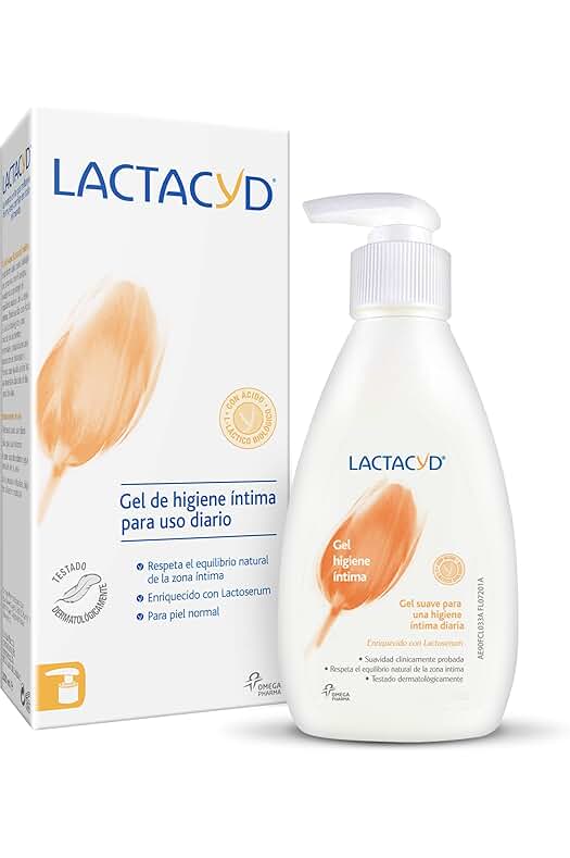 Gel de Higiene Íntima Lactacyd Íntimo, suave y equilibrado para el cuidado diario.