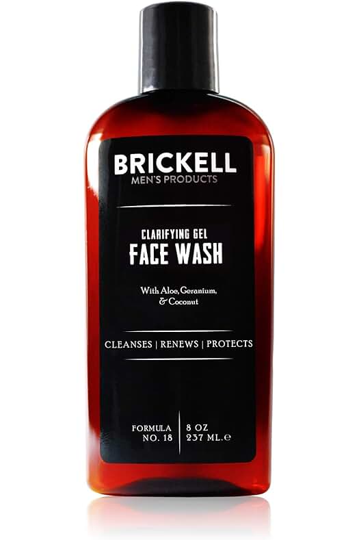 Gel facial para hombres con ingredientes naturales y orgánicos para una limpieza diaria efectiva.