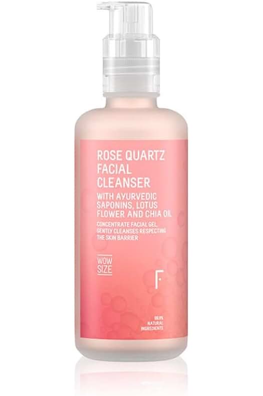 Gel limpiador facial natural de Freshly Cosmetics, 99% ingredientes naturales para una limpieza suave.