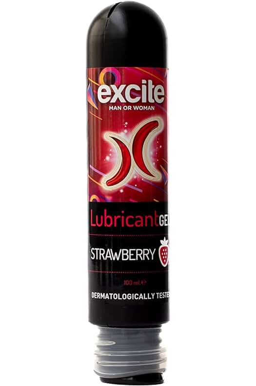 Gel Lubricante a base de agua con aroma de Fresa - Sensual y Cuidadoso con la Piel - 100ml
