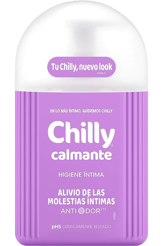 Gel íntimo Chilly anti-molestias para una higiene íntima delicada y confortable.