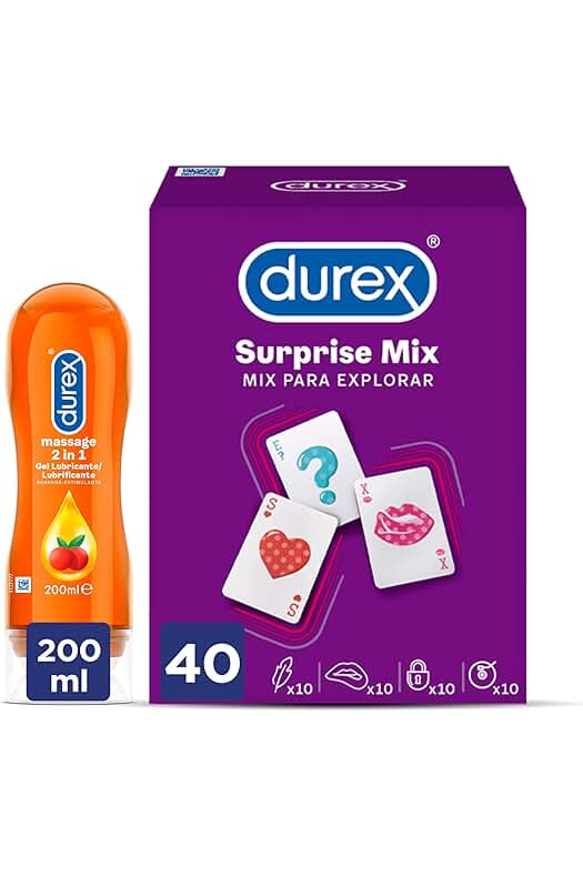 Gel íntimo y preservativos Durex: estimulante, lubricante y sorpresas para tus momentos íntimos.