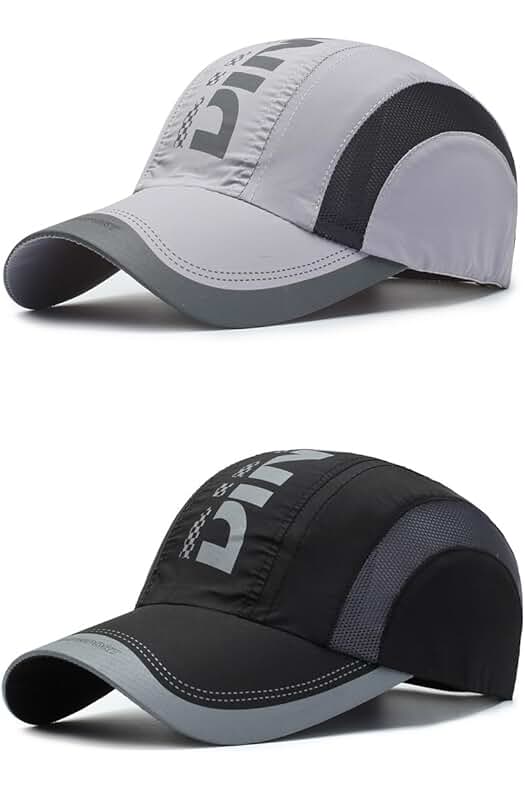 Gorra de Béisbol: 2 Unidades, Transpirable y Ajustable para Actividades al Aire Libre