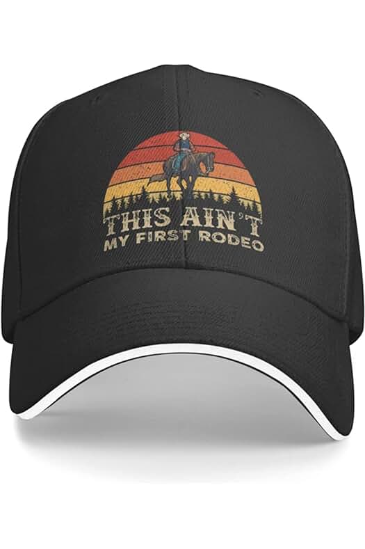 Gorra de diseño para hombres amantes del rodeo - Rodeo Hat Men Hat