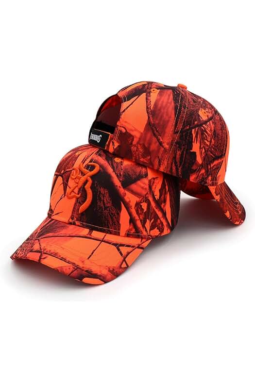 Gorro de camuflaje ajustable para deportes al aire libre y actividades de caza y pesca.
