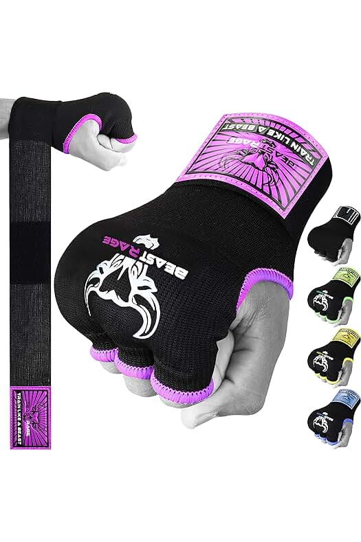 Guantes de Boxeo Beast Rage de Gel para un Entrenamiento de Alto Impacto.