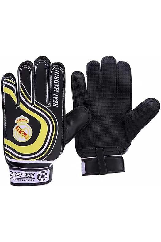 Guantes de portero para niños con agarre fuerte y protección doble de muñeca