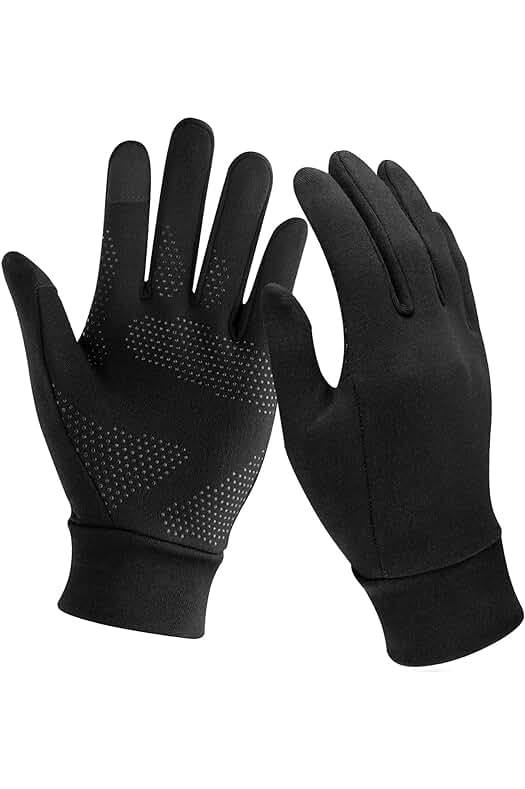 Guantes de running con pantalla táctil para actividades al aire libre y deportes de invierno.