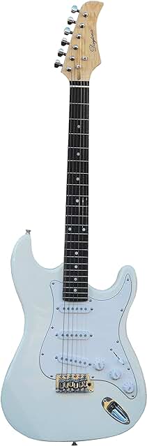 Guitarra eléctrica DAYTONA ST en elegante acabado blanco perla.