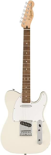 Guitarra eléctrica Fender Squier Affinity Series Telecaster Olympic White: calidad y estilo impresionantes.